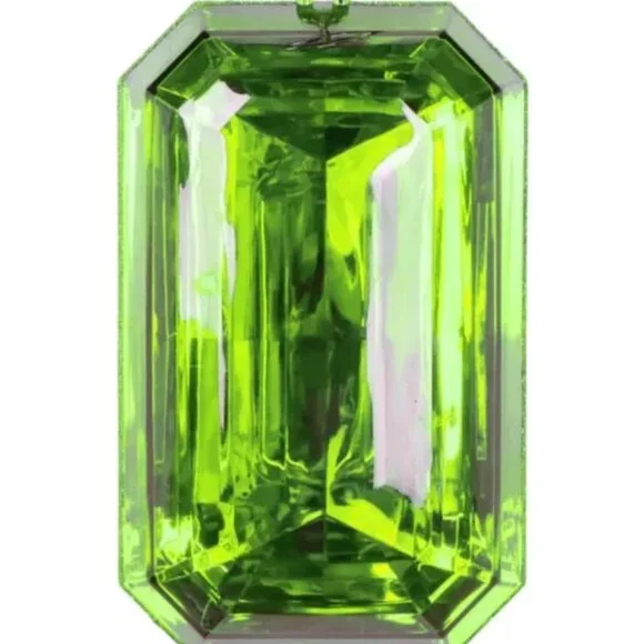 Rectangular 8 Inch Stunning Acrylic Jewel Ornaments, Gem Ornaments - Picture 3 of 12